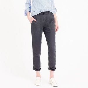 NWOT JCrew washed black relaxed weekend pant.